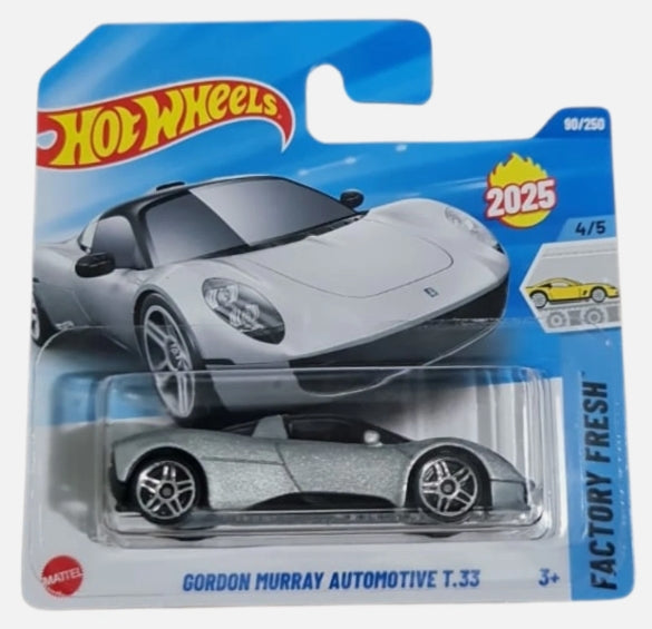 Hot Wheels Gordon Murray Automotive T.33, Silver - NEW – G Shift