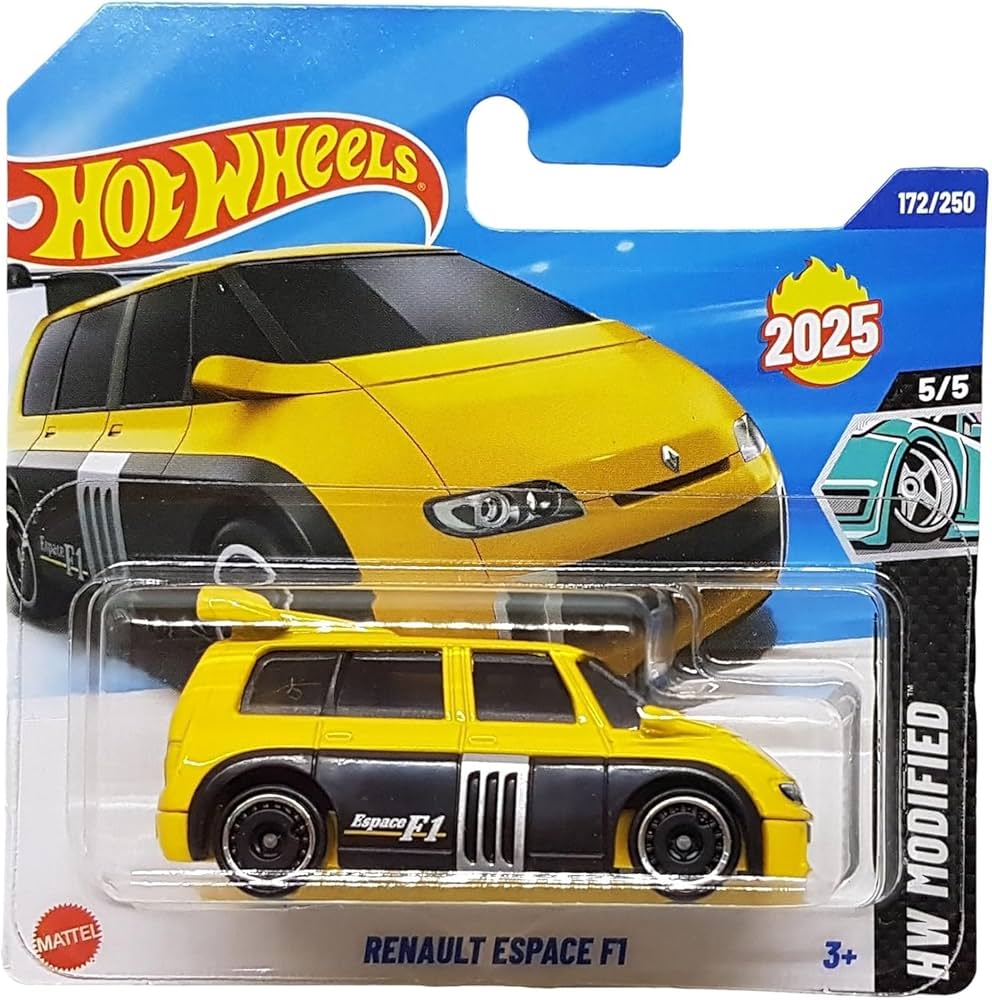 Hot Wheels Renault Espace F1, Yellow - NEW