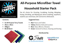 Load image into Gallery viewer, G Shift All-Purpose Microfiber Towel Household Starter Pack
