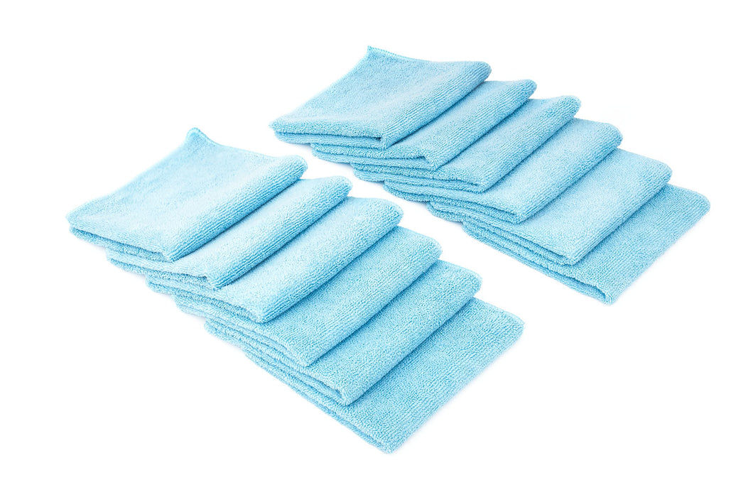 Premium 30x30 Microfiber Terry Towel - Light Blue